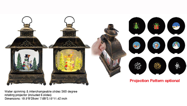 アクリル水回し&付け替え式滑り台360度スノーマン&キッズ SR-6