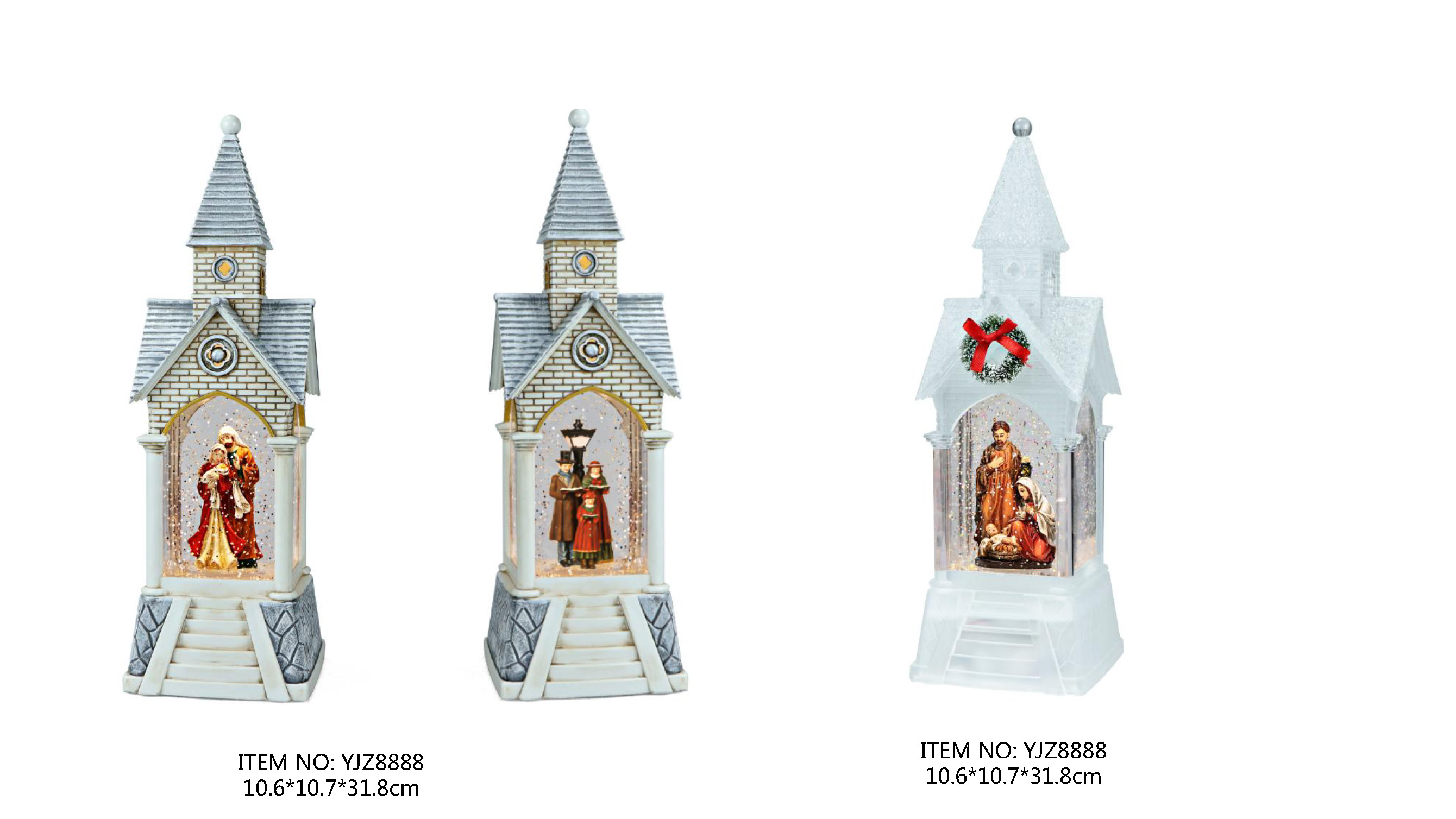 アクリルウォーターランタンライト 聖母マリア/聖歌隊 SJ-30