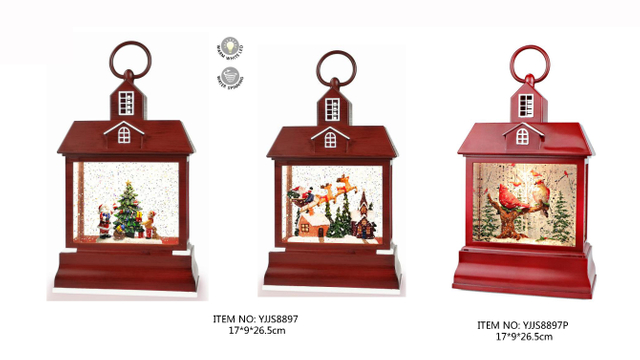 アクリルウォーターモーションライト サンタクロース&ツリー/サンタクロース&トナカイ/トウレッドバード SJ-21