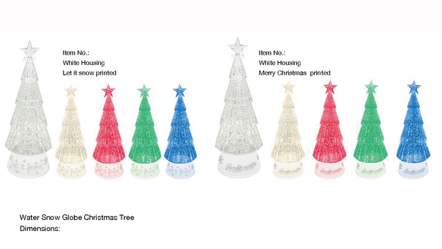 アクリルウォータースノードーム クリスマスツリー SR-119