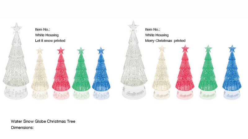 アクリルウォータースノードーム クリスマスツリー SR-119