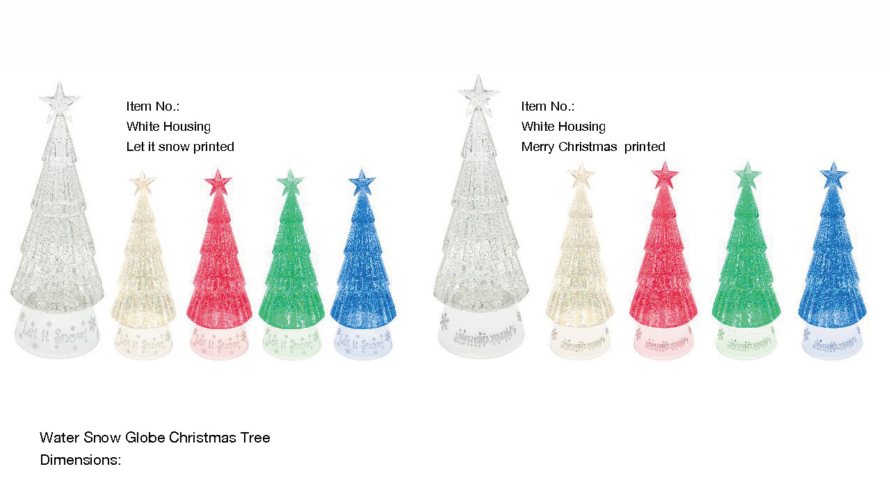 アクリルウォータースノードーム クリスマスツリー SR-119