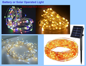 特大電球銅ライト