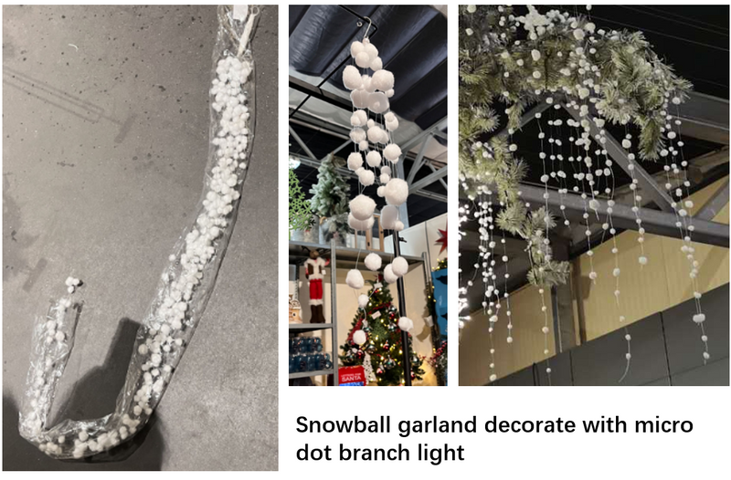 雪だるま型カーテンライト 