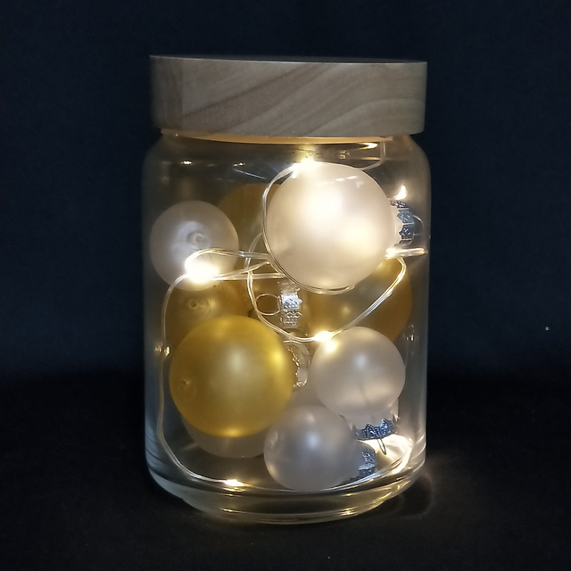 ガラスポット+PETボールライト 