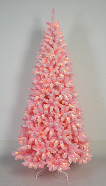 X'mas ピンク色+植毛 通常のクリスマスツリー ライト - 26