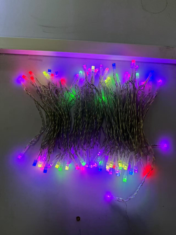 RGB同期フラッシングF4コントローラー +リモートコントロールを備えたヘッドヘッドライトストリング