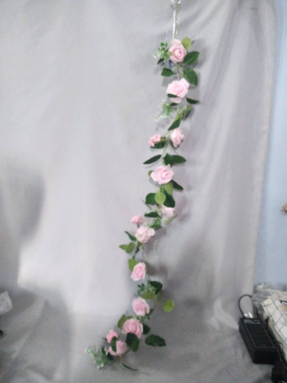 バラの形をしたLEDストリングライト - 透明なAA*2バッテリーケースで直径8cmの咲く、ロマンチック/装飾照明に最適