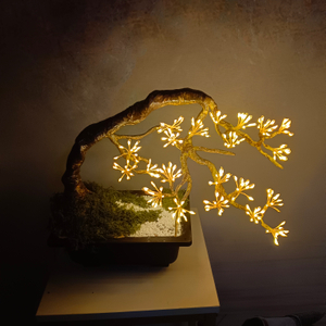 自然な外観の鍋、210の温かい白いLED、リアルな葉のデザインを備えた人工植物鍋ライト