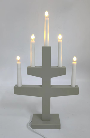 5 LED 木製キャンドルブリッジライト 1