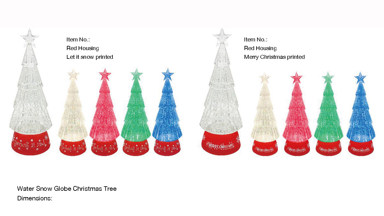 アクリルウォータースノードーム クリスマスツリー SR-120