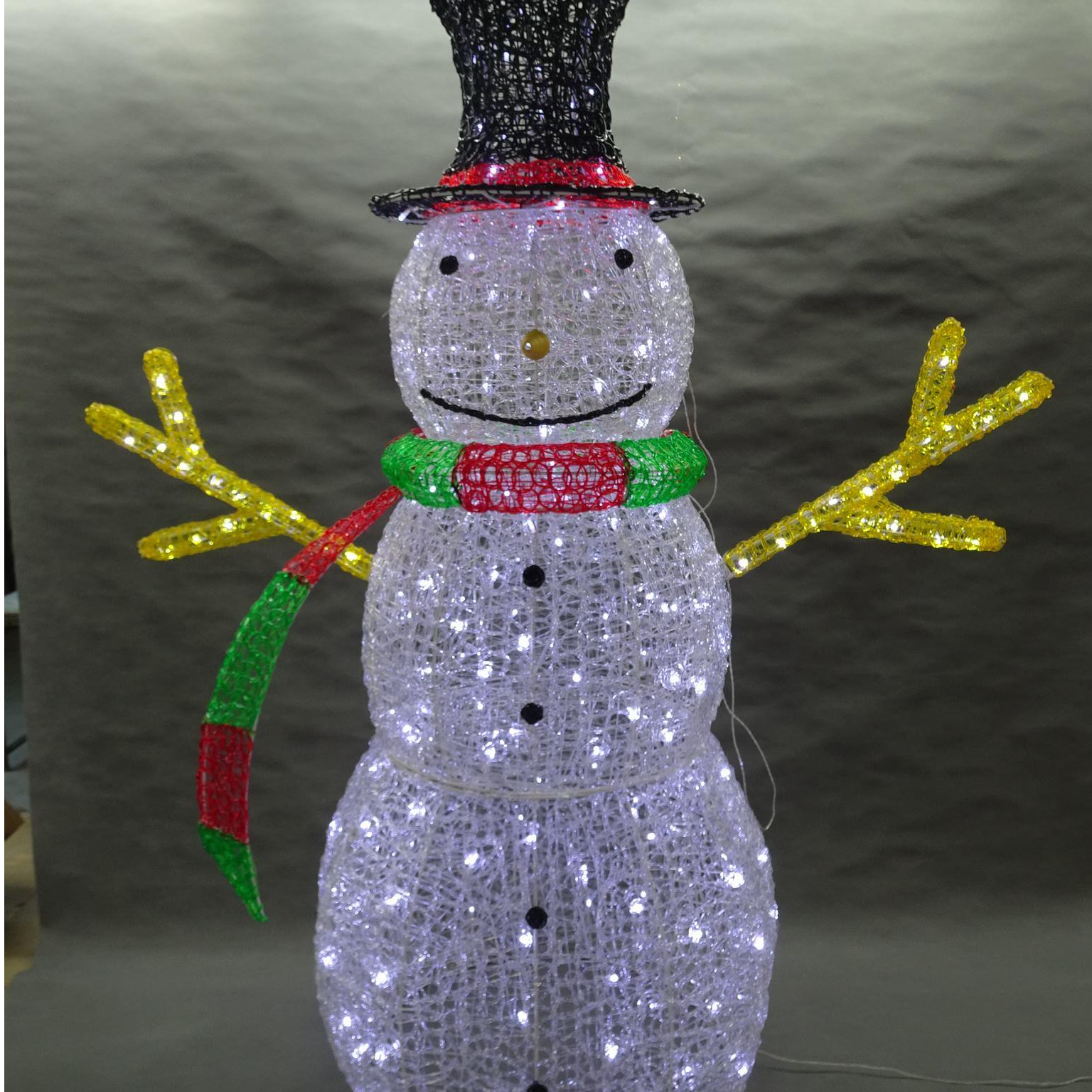 PS 3D 雪だるまクリスタル ライト