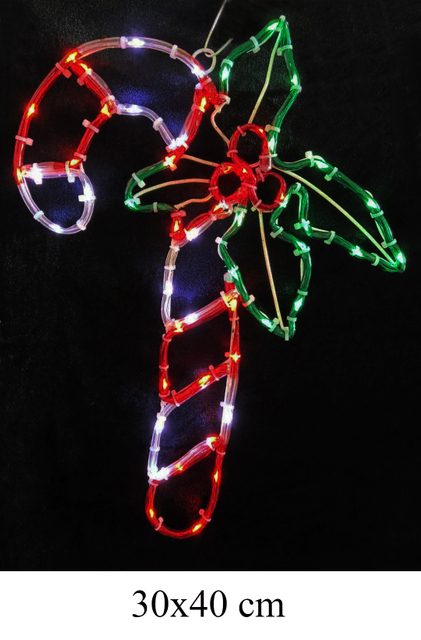 ミニロープモチーフライト（クリスマススティック）