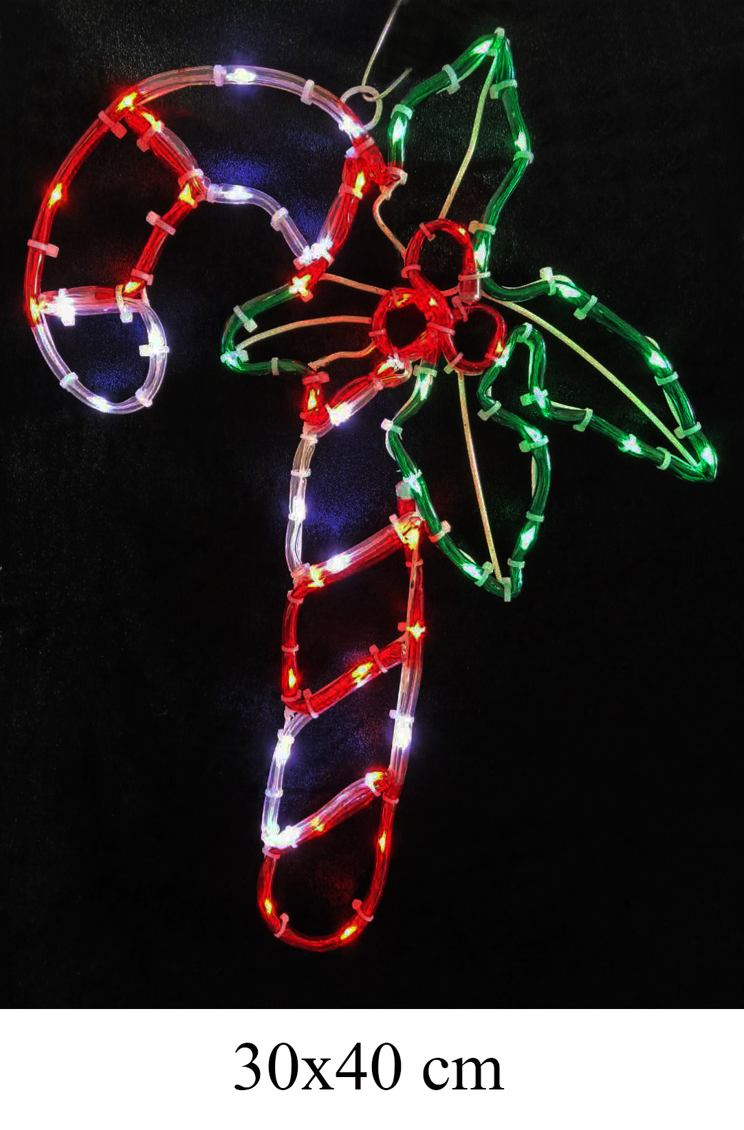 ミニロープモチーフライト（クリスマススティック）