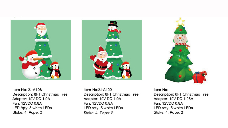 クリスマスツリーインフレータブルライト