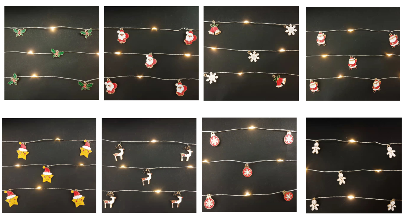 ストリングライト+キャップ(木型)11