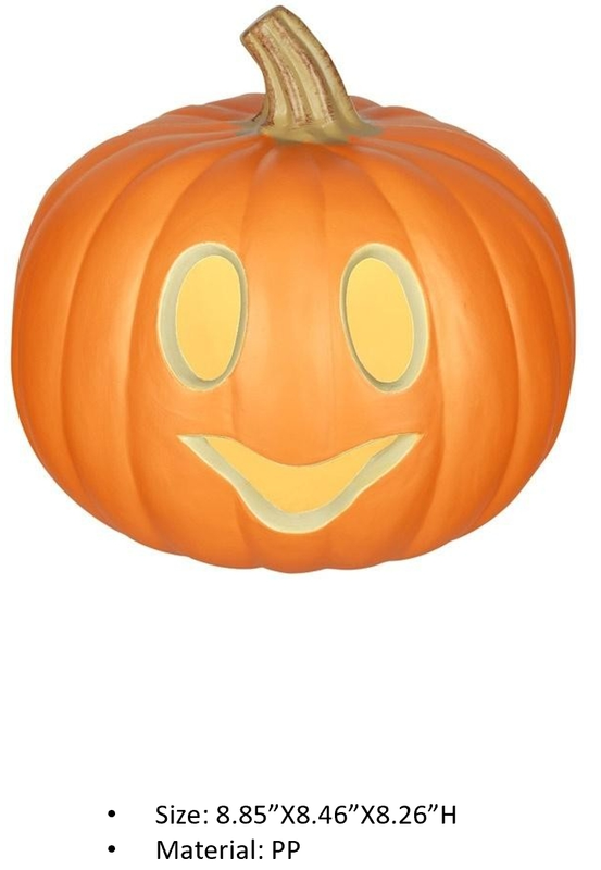 PPオレンジ色パンプキンモデルライト 