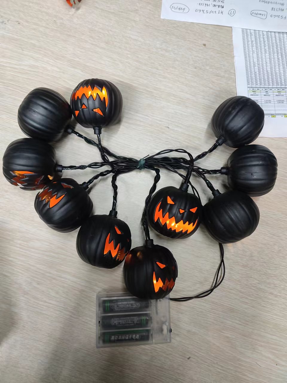 ハロウィンパンプキン（10個セット） ライト