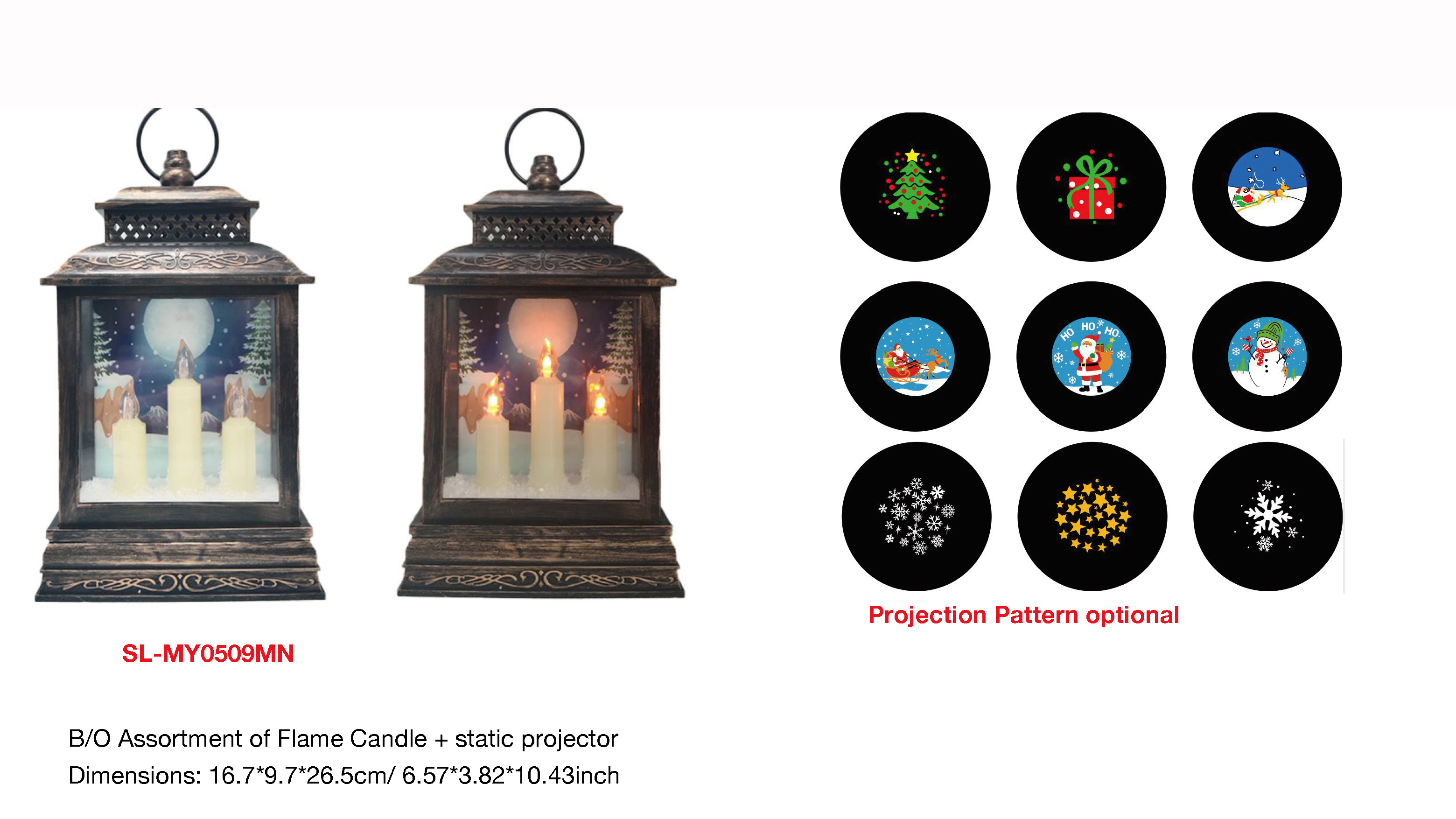 室内装飾 B/0 フレームキャンドル + 静的プロジェクターの詰め合わせ - 31