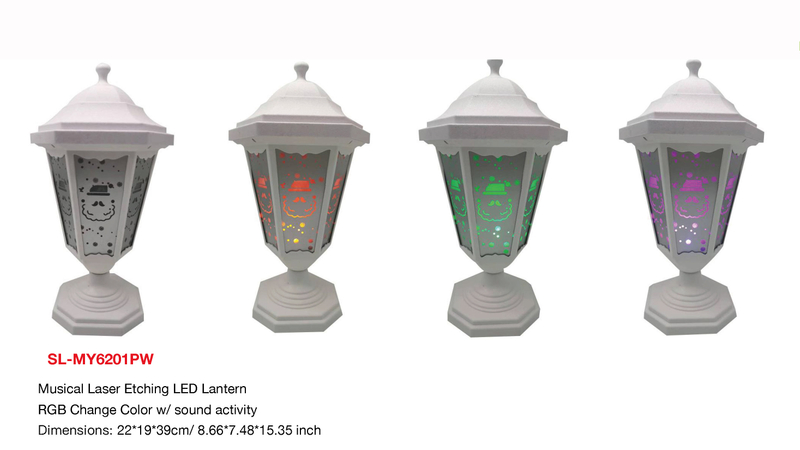 屋内装飾ミュージカルレーザーエッチナ LED ランタン- 24