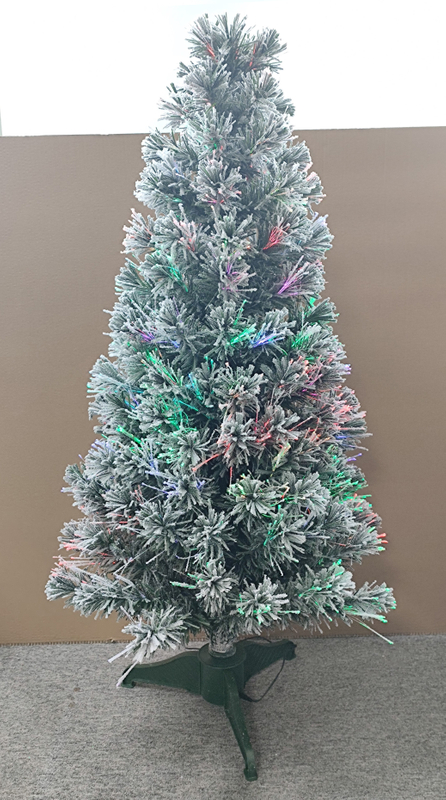 X'mas グリーンカラー クリスタルファイバーツリー++植毛、マテル脚付き - 11