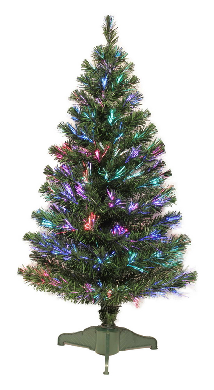 X'mas グリーンカラー クリスタルファイバーツリー+トップスター 角型洗面器付き - 2