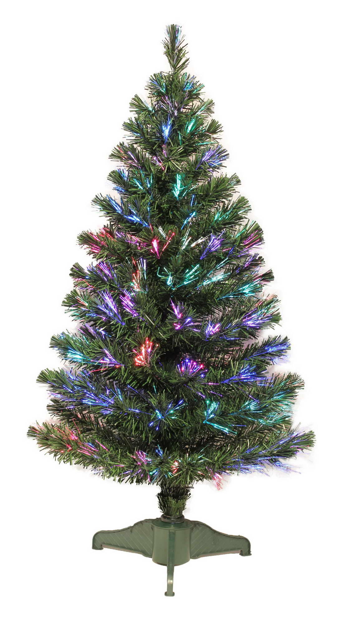 X'mas グリーンカラー クリスタルファイバーツリー+トップスター 角型洗面器付き - 2