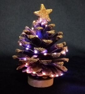 X'mas 松ぼっくり ミニツリー+ギルタートップスター - 44