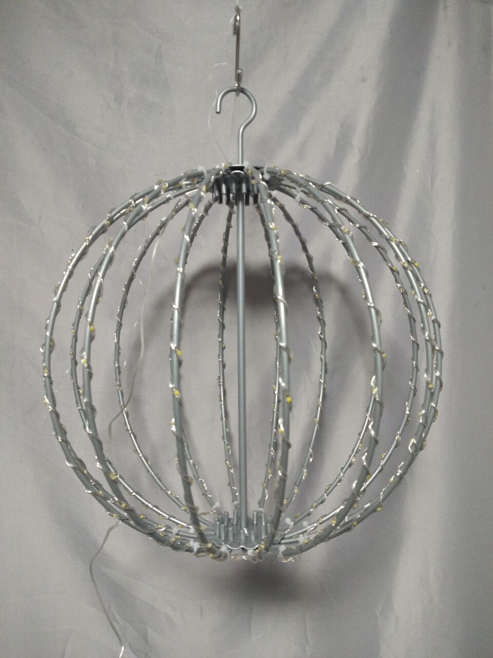 350 cmの折りたたみ式ハンギングボールランタン350の温かい白い銅線LED-魅惑的な屋内/屋外の装飾照明のためのスペース節約折りたたみ式折りたたみ式デザイン