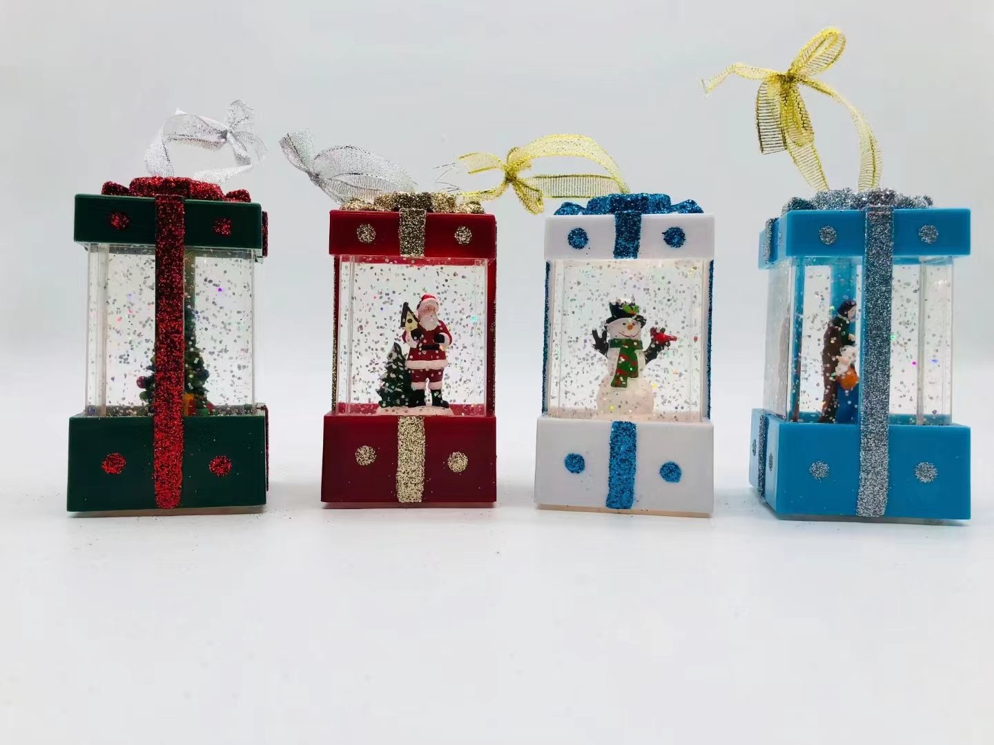 アクリル注水ギフトランタン 雪だるま&サンタクロース&キャラクター型