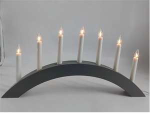 7 LED 木製キャンドルブリッジライト 2