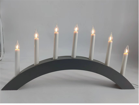 7 LED 木製キャンドルブリッジライト 2