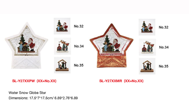 アクリルウォータースノードーム スターサンタクロースと少年 SR-114