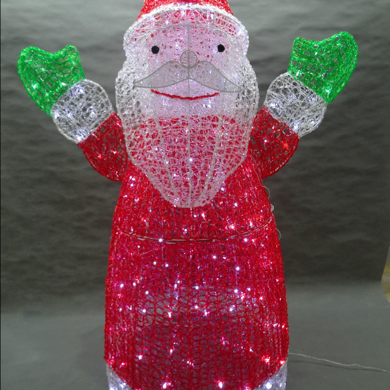 PS 3D サンタ クリスタル ライト 