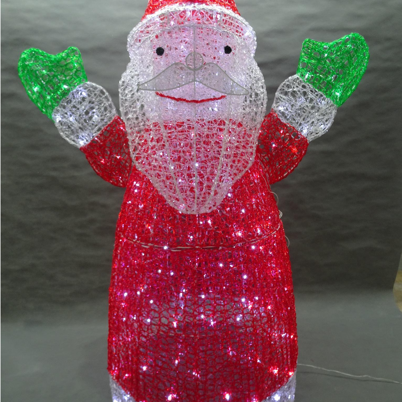 PS 3D サンタ クリスタル ライト 