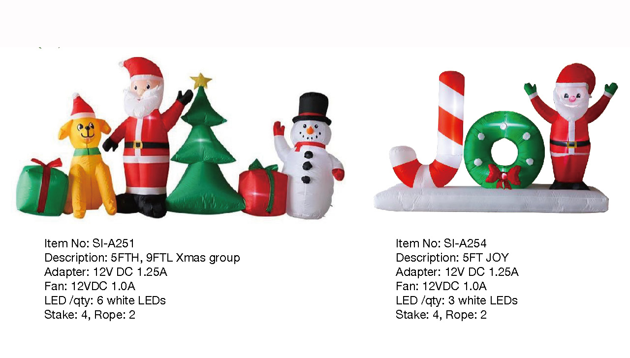 クリスマスグループとJOYインフレータブルライト