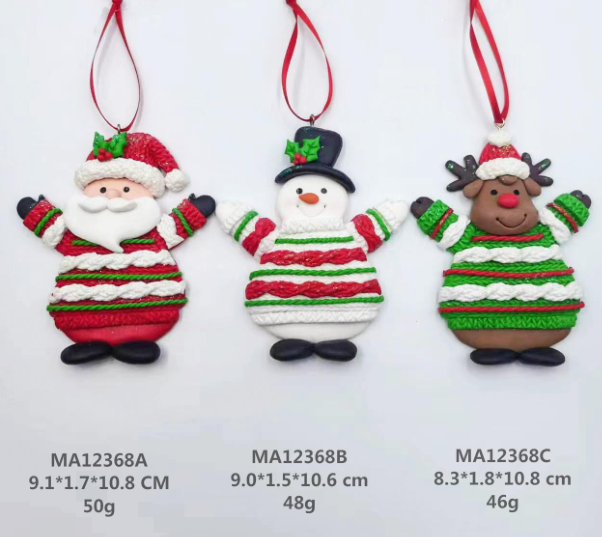 粘土生地のジンジャーブレッドマン サンタクロース/雪だるま/トナカイ - 45