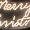 アクリル板メリークリスマス文字ライト