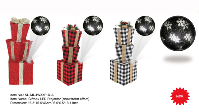屋内装飾ギフトボックス LED プロテクター (吹雪効果)- 35