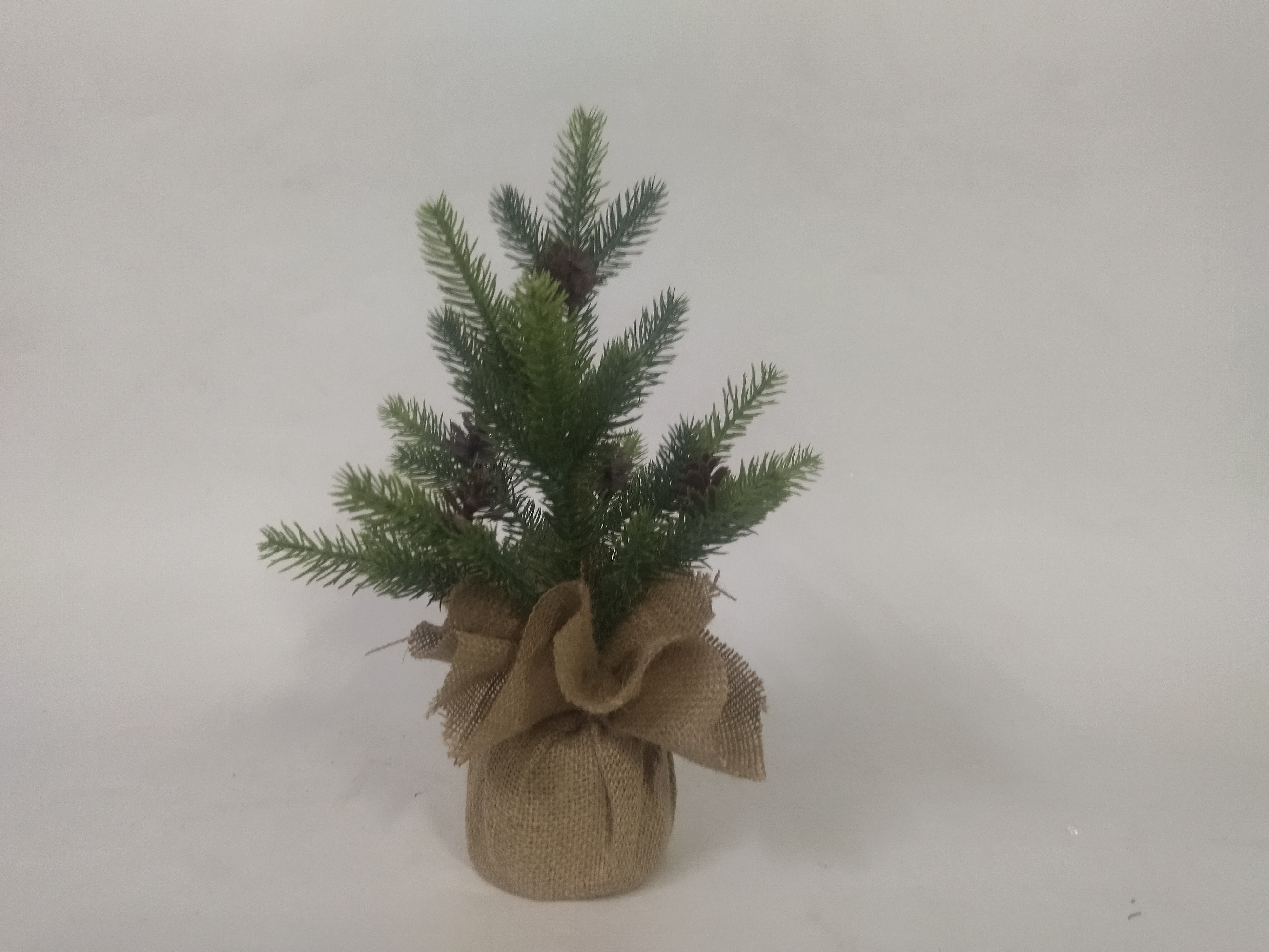 X'mas グリーン ミニツリー 布製洗面器 + 松ぼっくり付き - 34