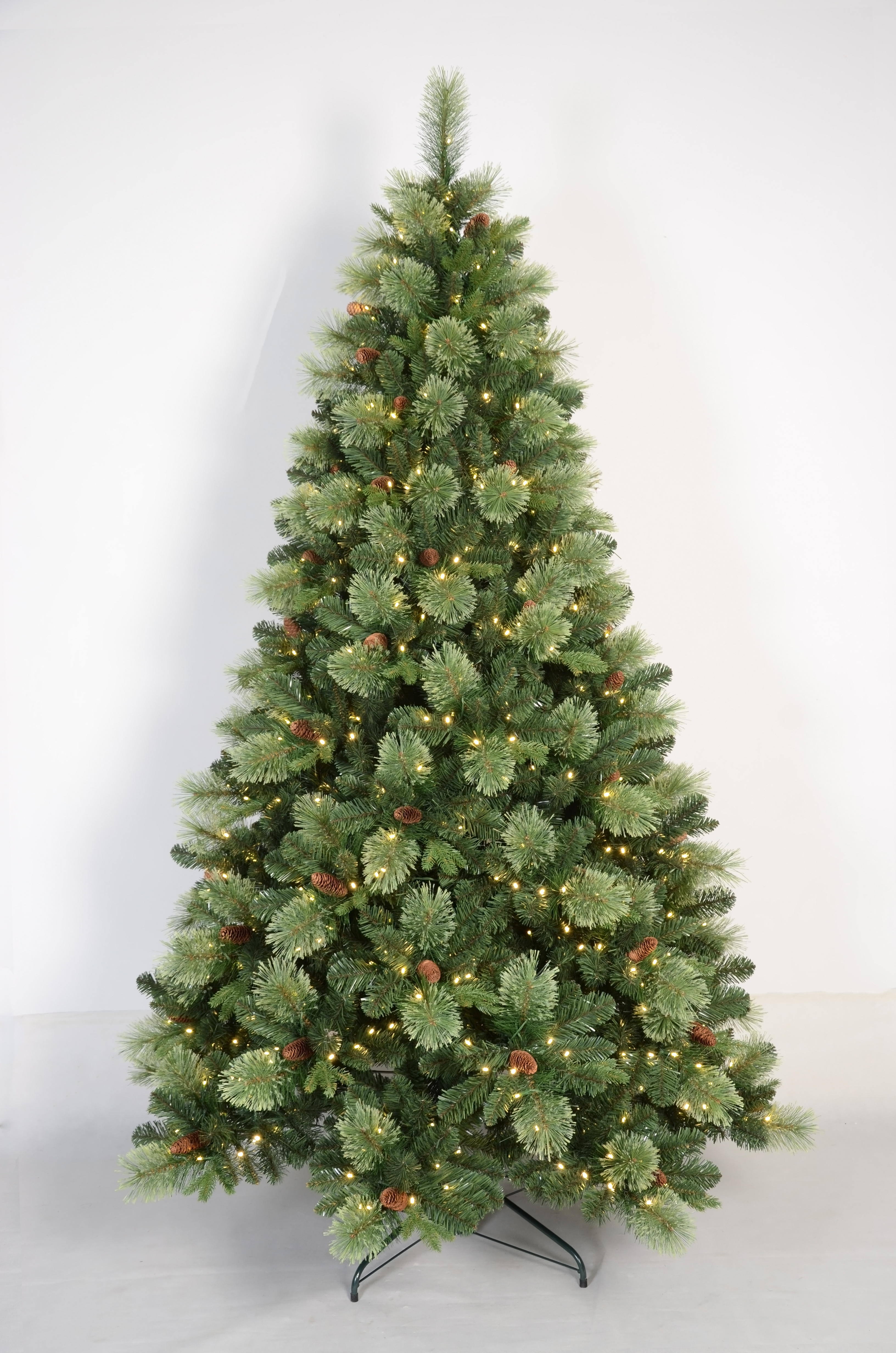 X'mas グリーンカラー 普通のクリスマスツリー ライト 松ぼっくり付き - 20