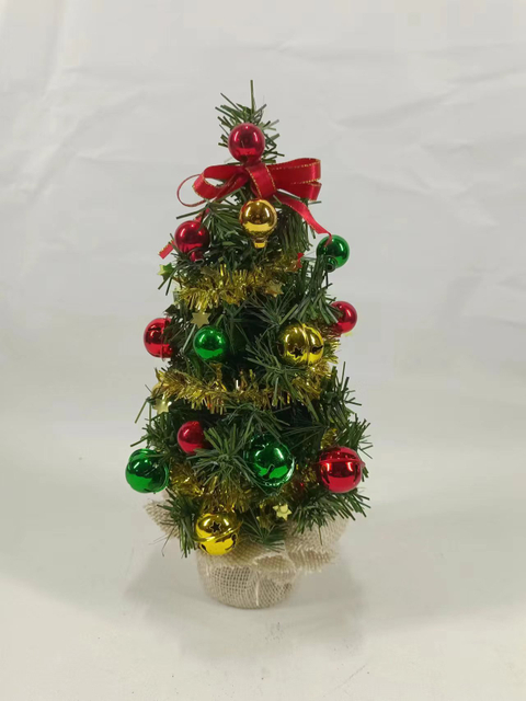 X'masグリーンミニツリー 洗面器+デフコル付き。ボール/赤ベルト - 28