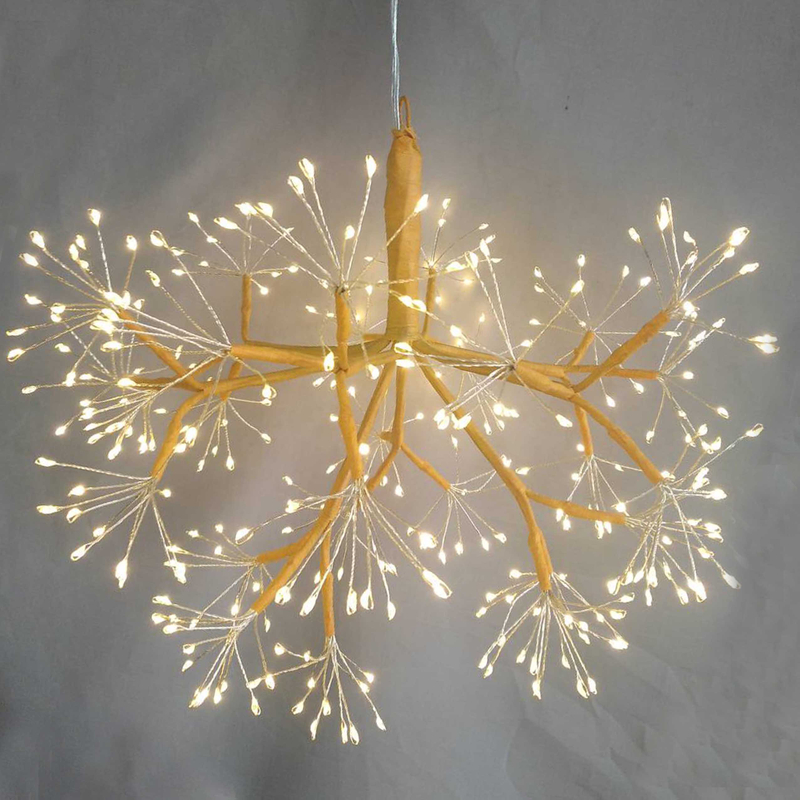 タンジェリンオレンジ色の枝、パーティー/イベントのためのお祝いの装飾ランプ/屋内雰囲気のある花火光のライト（直径30cmのスパークラーヘッドデザイン）