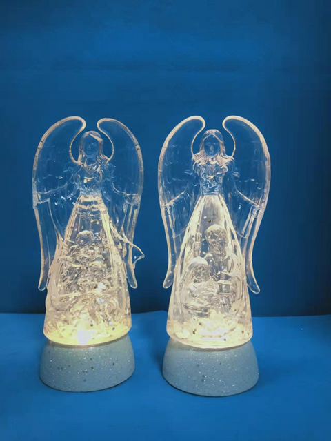 アクリル透明天使造形 ゴールデンライト
