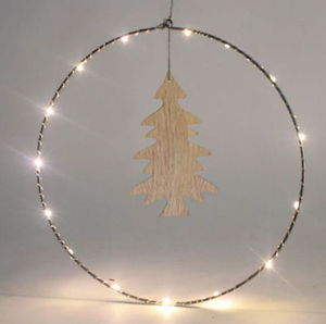 30cm LEDリング 木製フィギュア付き