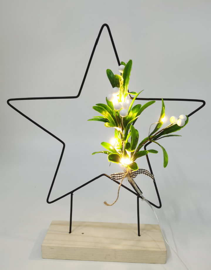 金属フレームと木製ベース