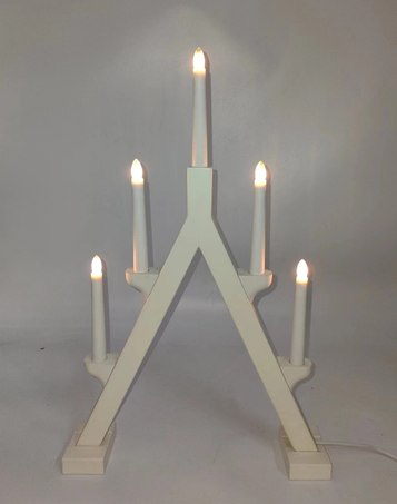 5 LED 木製キャンドルブリッジライト 1