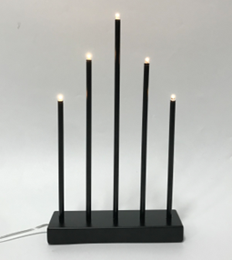 金属製の燭台ライト