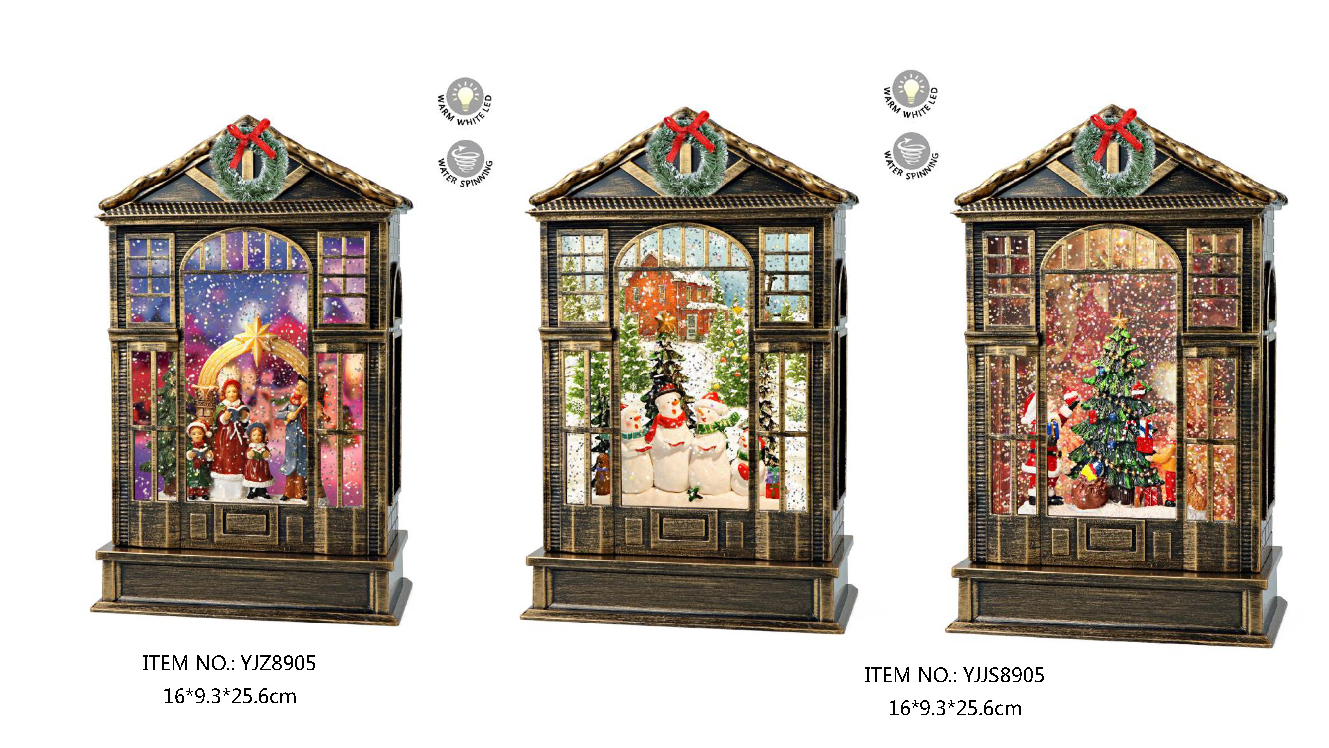 アクリル水紡ぎ光合唱団/雪だるま合唱団/サンタクロース&ギフト SJ-1