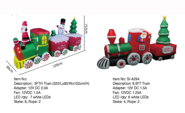 電車用インフレータブルライト